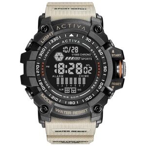 Activa X Invicta Digital Men's Watch 56mm Beige ACW8020-002